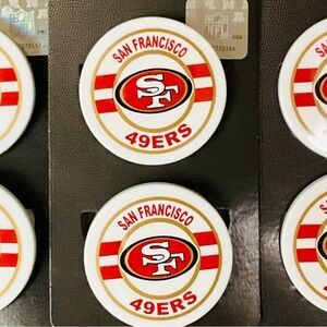 🌼4/$10🌼 NEW NFL San Francisco 49ers Football Logo Magnetic Bag Clips | 2 Clips